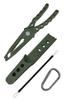 Fish Grip Catcher Pliers Fish Grab Fishing Storage Holder Holster with Carabiner Clip Green Fabulous-do Cord,