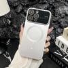 Подходит для iPhone 15 Металлическая краска с мелкими отверстиями Большое окно Apple 14 Магнитная присоска Magsa ТПУ с защитой от падений Чехол