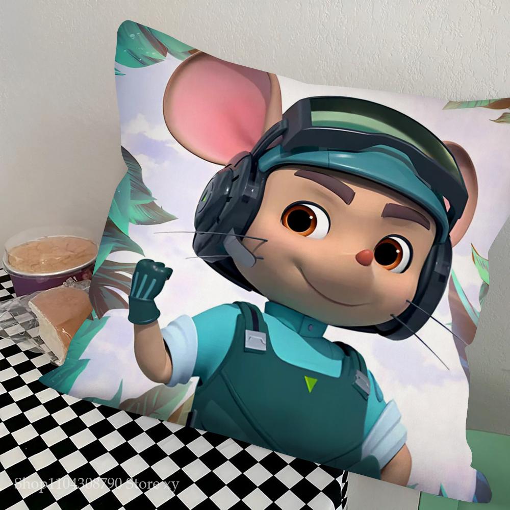 S-Shuke B-Beita Анимационная наволочка Квадратная подушка Спальня Диван Досуг Комфортная подушка Автомобиль Гостиная Домашнее украшение