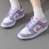 Nike Кроссовки Dunk из синтетической кожи, низкие, для катания на скейтборде, детские, фиолетово-белые, унисекс, HQ1185-161