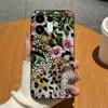 Чехлы Для Oppo Reno16 15 14 13 12 F 15c 16c Reno15 16 Pro Телефон Бампер Модный Леопардовый Кружевной Узоры Бабочки Матовый Силиконовый Защита от Отпечатков Пальцев Корпус