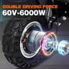 TOURSOR E5B Adult Electric Scooter 6000W Dual Motor 60V 40AH Off-road Tires Electric Scooter for City and Off-road Adventures