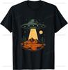 Retro Vintage Ufo Desert Abduction Design Alien Spaceship Tshirt Unisexs Clothing Funny Shirt Print On Deunisexd Camiseta Hombre