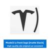DKRSE1 3d ABS Chrome Black Red Logo Dual Motor Emblem Letters Car Trunk Badge For Tesla Model Y 3 X S Dual Motor Sticker Accessories