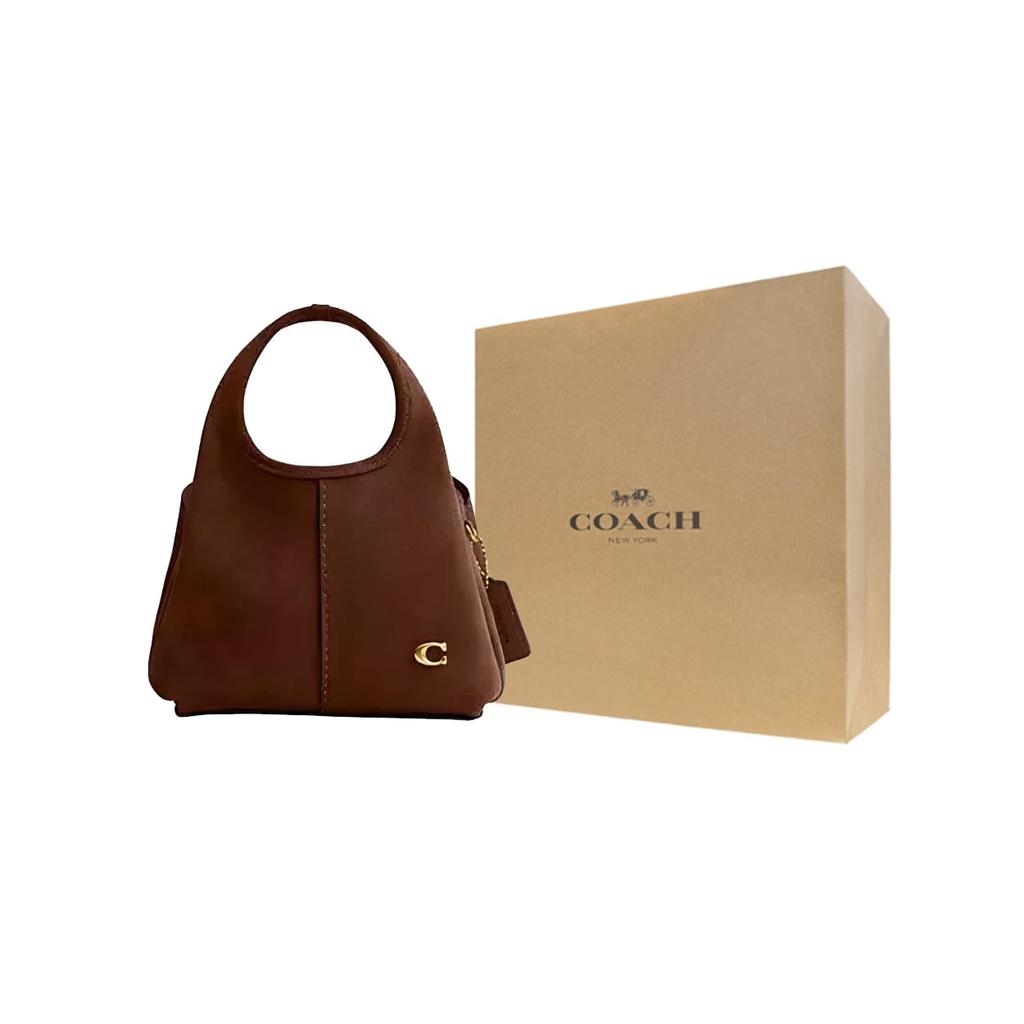 Coach Женская сумка через плечо, сумка-кроссбоди, ручная сумка Lana из коровьей кожи, маленькая, тепло-коричневая CCY33-B4WBR