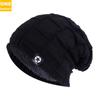 Европа, Америка, осень и зима утолщенная теплая шерстяная шапка, тканевая этикетка модная вязаная шапка штабелированная шапка Jdm-02