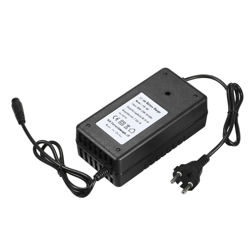 54,6 В, 2 А, зарядное устройство для электрического скутера, зарядное устройство для литий-ионного аккумулятора, 3-контактный линейный разъем, быстрый