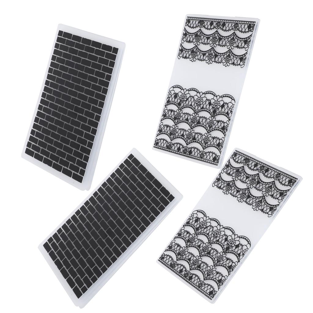 4 шт. Пластиковые папки для тиснения Изготовление открыток Скрапбукинг Тисненый шаблон Бумага Инструменты для поделок