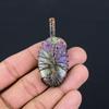 Tree Of Life Purpurite Gemstone Pure Copper Wire Wrapped Handmade Pendant Jewelry