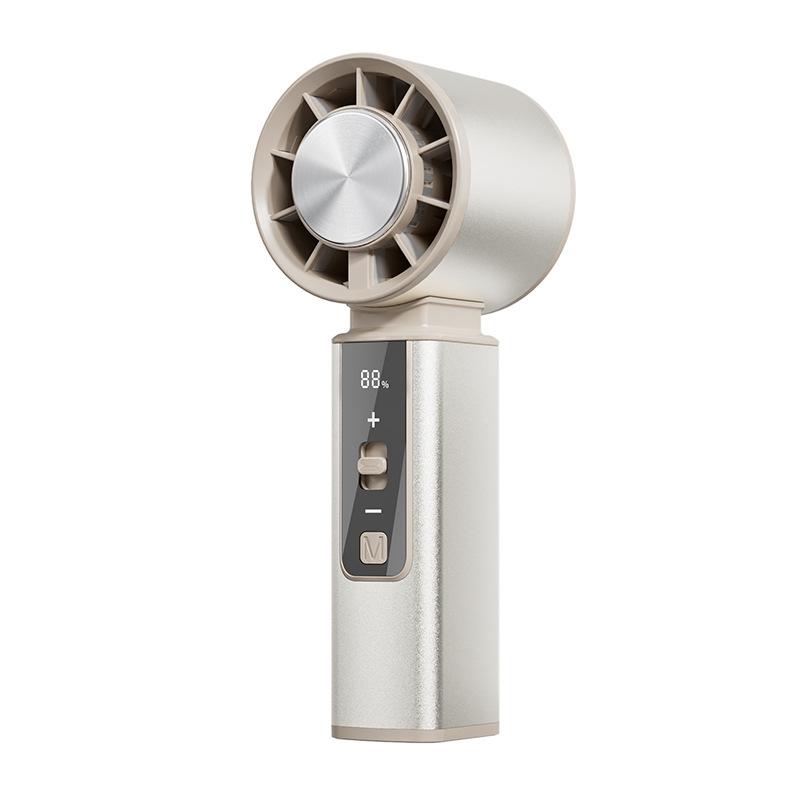 2026 Portable Rechargeable High-Speed Handheld USB Fan with Ice Compress for Outdoor Use