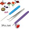 3 Piece Tweezers Feather Pen Needle Slot Pen Tool Kit DIY for Classroom Store Wedding Party Decoration Paper Tools