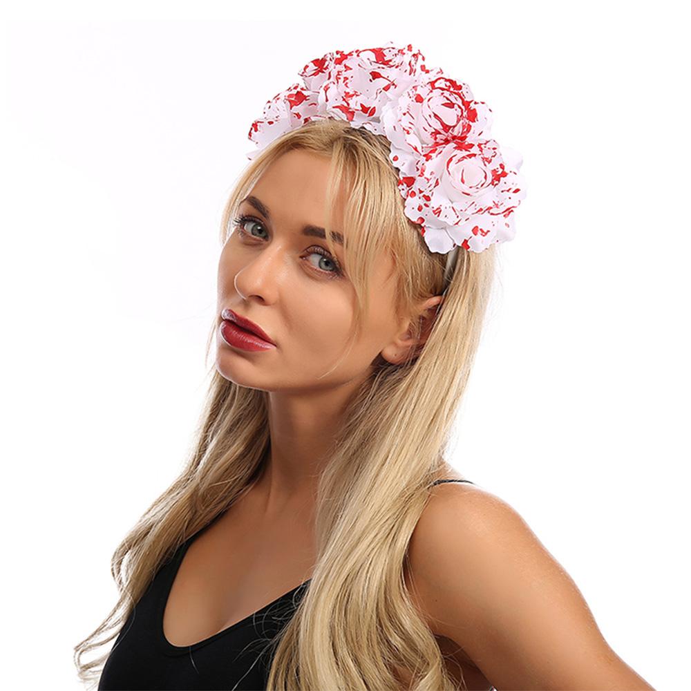 Головной убор в виде черепа паука на Хэллоуин, карнавальный костюм, мексиканская роза, корона для женщин