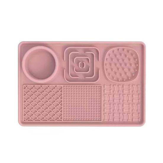 Yousheng Pet Lick Mat Cats Fun Slow Feeder with Suction Cups Non-Slip Silicone Dog Treat Enrichment Mat Cat Puzzle Feeder for Anxiety Relief