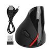 Optical Vertical Mouse Wireless 5D 2nd Gen Right Hand Gaming Office Computer Mice 1600DPIBlack