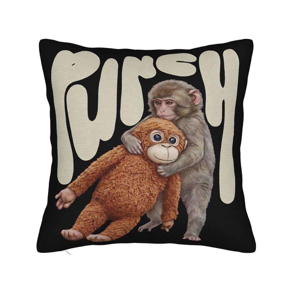 Team Punch Baby Monkey Punch Pillowcase Printing Polyester Cushion Cover Gift Pillow Case Cover Bed Square 45X45Cm