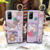 Anti-knock Lanyard Phone Case For Doogee N30 Cartoon Protective Fashion Design Soft Case Phone Holder Shockproof Ring