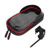 wheel up Bike Phone Bracket Waterproof Stand Bag Bicycle Front Packet Navigation Supportblack red