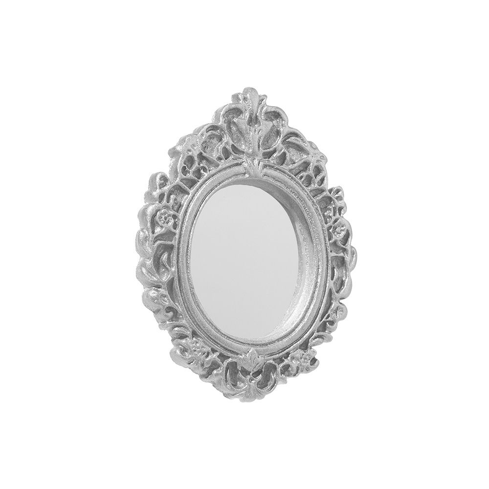 Retro Micro Furniture Miniature Dollhouse Frame Accessories Dollhouse Mirror Wall Room Mini Mirror