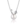 FANCIME K18 White Gold Akoya Pearl Rabbit June Birthstone Pearl Necklace Gift Wrapped Birthday Anniversary Day Christmas Present Gift Women's Mother's