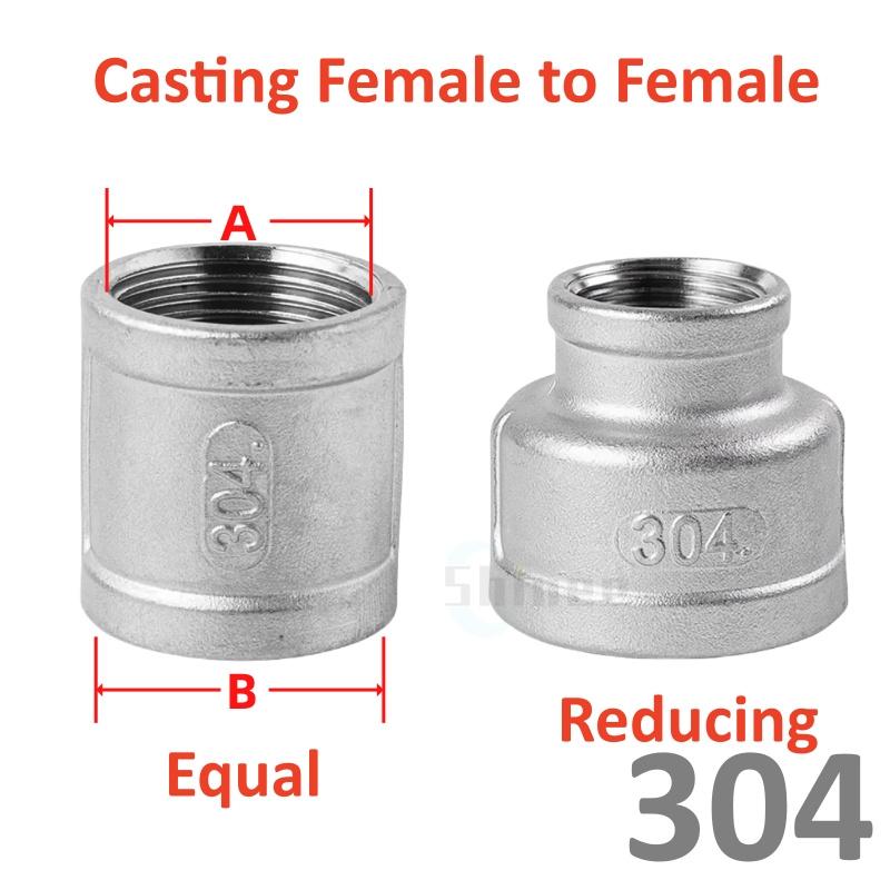 Сантехническое соединение 1/8” 1/4" 3/8" 1/2" 3/4" Нержавеющая сталь 304 Наружная внутренняя резьба Фитинг Переходник Адаптер для британской водопроводной трубы