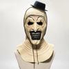 1 шт., маска клоуна Terrifier 3, косплей, страшный кровавый демон, злой джокер, шляпа, латексная маска, женская мужская ролевая игра на Хэллоуин, реквизит