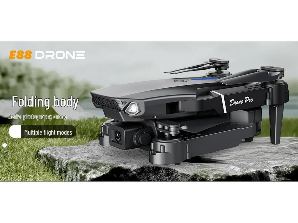 Дрон E88PRO 2025 с двойной камерой: Квадрокоптер фиксированной высоты с дистанционным управлением для аэрофотосъемки