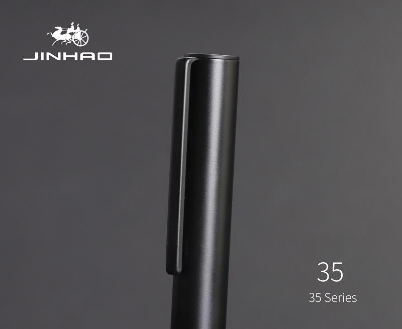 Подарочный набор ручек JinHao 35 Mysterious Black Steel для каллиграфии и художественного письма