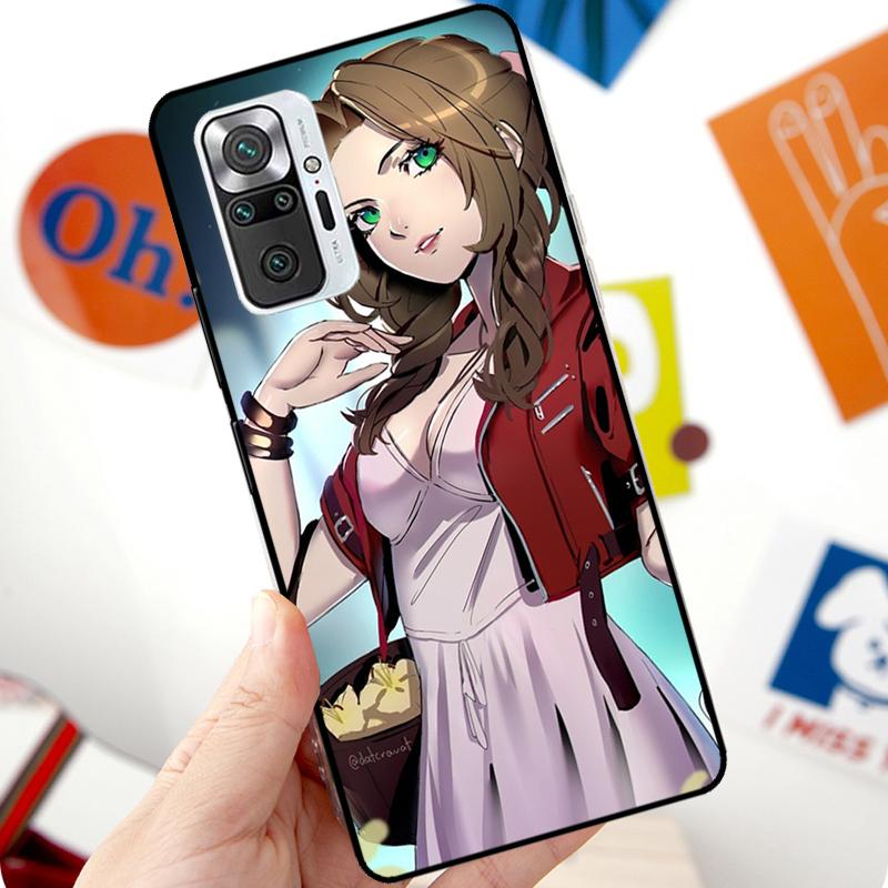 Aerith Gainsborough Final Fantasy Case For Xiaomi Redmi Note 12 Pro 11 8 9 10 Pro 9S 10S 11S 12S Redmi 12C 10C 9C 10A Cover