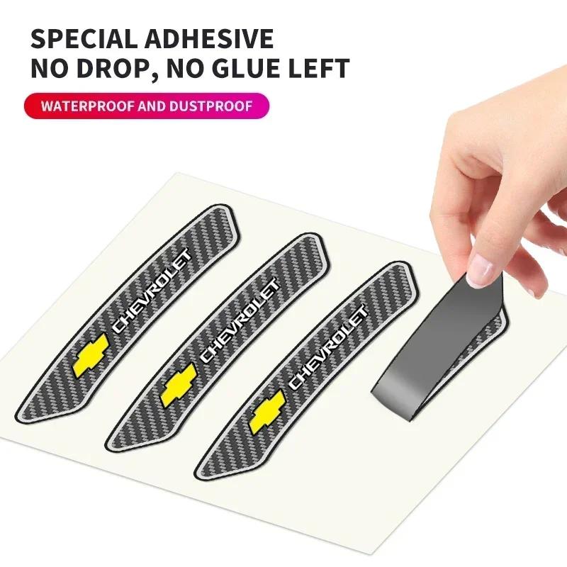 ZBJ1 4Pcs Car Wheel Hub Rim Stickers Auto Decor Decals Carbon Fiber Sticker For Chevrolet Cruze Captiva Sail Corsa Aveo Accessories