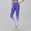 Gradual change of fitness pants women's buttocks high waist abdomen peach buttocks running sports thin elastic yoga pants outer wear summer