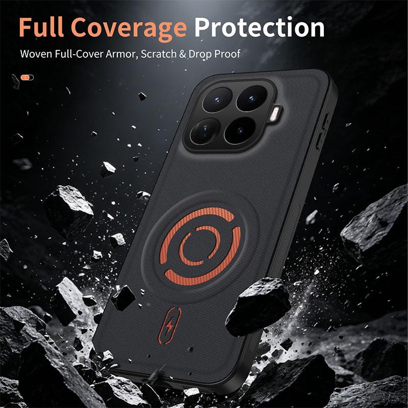 Чехол для Xiaomi 17T со встроенным магнитом, обложка из ПУ-кожи, противоударный, для Magsafe