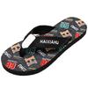 Trend personalized theme beach flip-flops men's casual trend non-slip room wear sandals summer pinch slippers men