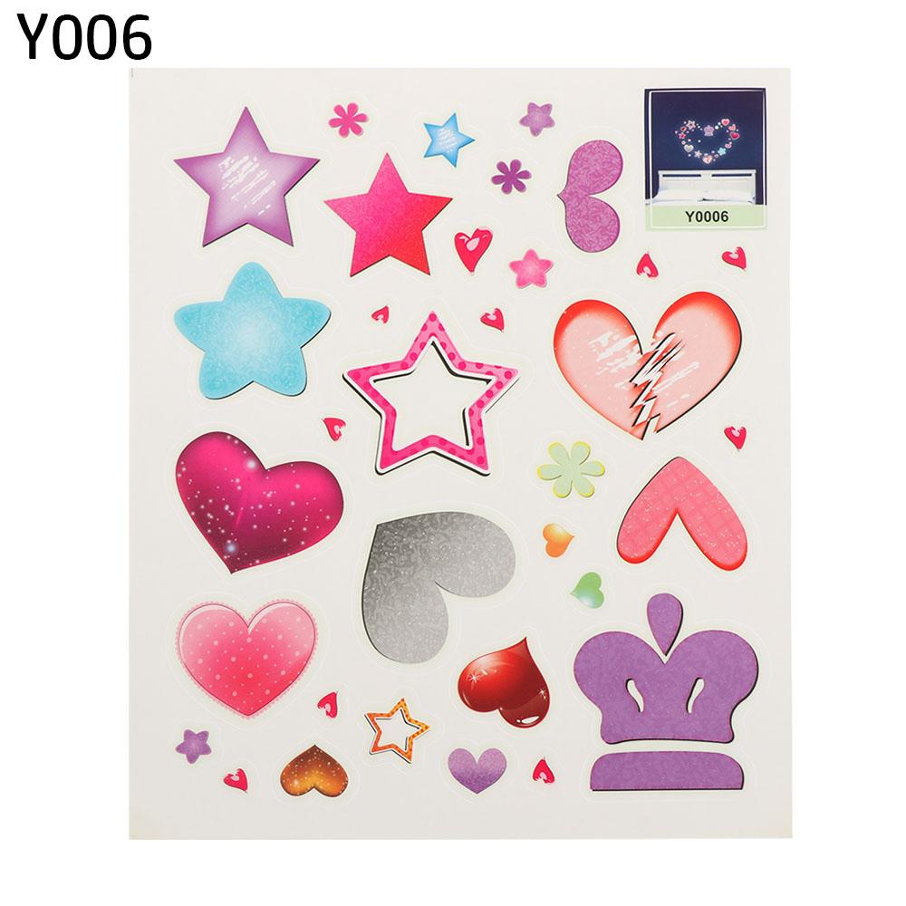 Сделай сам Виниловое украшение для дома Детская спальня Ночной свет Луна Светится в темноте Флуоресцентная наклейка Звезда Светящиеся наклейки на стену