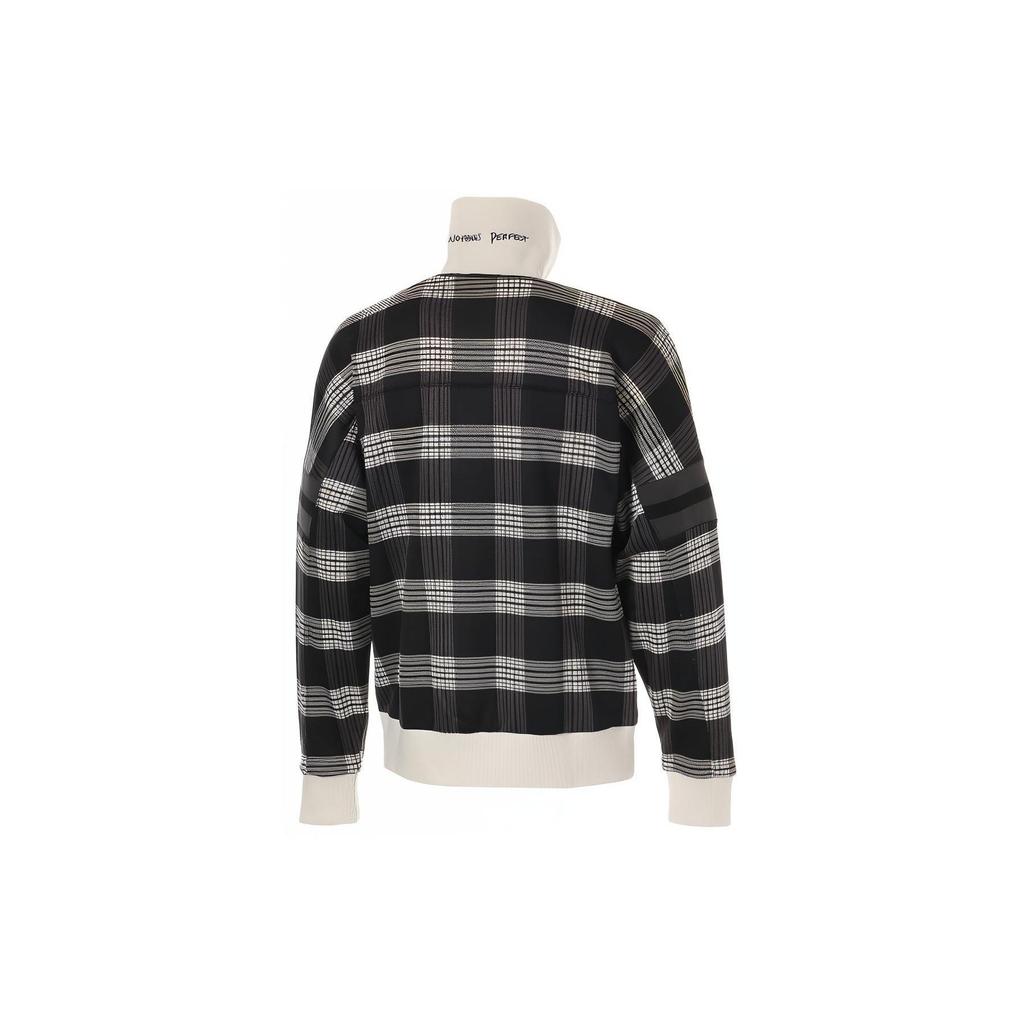 Puma X Rhude Xtg Collab Повседневный вязаный свитер в клетку с высоким воротом, мужские топы, черный, белый цвет 595341-02