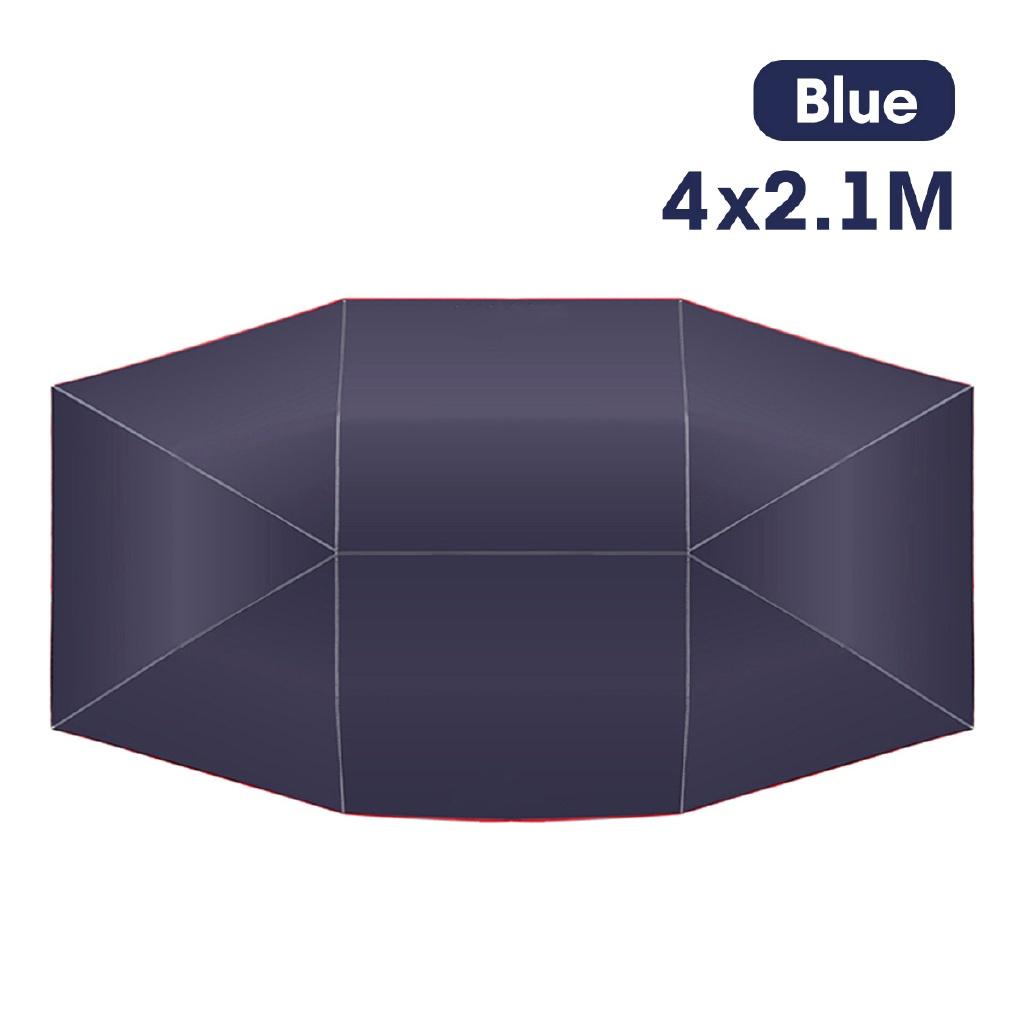 Серебристо-синий тент-чехол для автомобиля с дистанционным управлением, зонт от солнца для автомобиля, чехол на крышу, комплекты для защиты от УФ-лучей, без кронштейна 4,5x2,3 м