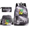 Neymar schoolbag star Neymar has the same peripheral printed backpack, male and female students campus three-piece schoolbag.