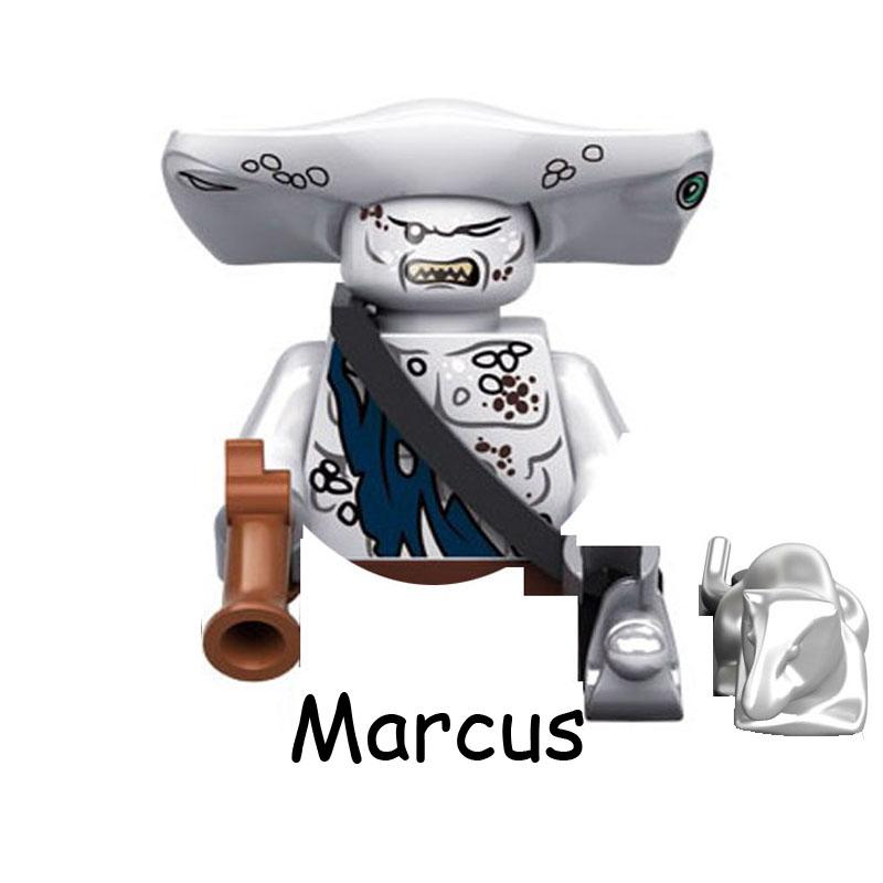 Карибы Пиратов Призрачные Зомби Акулы Джек Воробей Капитан Фигурка Блоки Конструктор Кирпичики Строительные Игрушки Для Детей