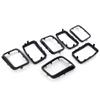 Auto Front Grille Cover Insert Mesh Ring Protective for 17-21 Insert Mesh Vent Bezel 7pcs