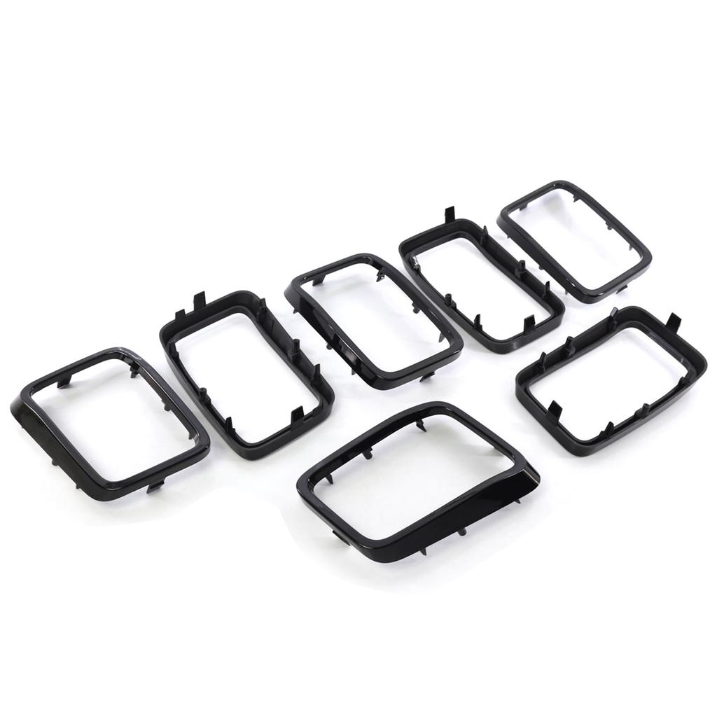 Auto Front Grille Cover Insert Mesh Ring Protective for 17-21 Insert Mesh Vent Bezel 7pcs
