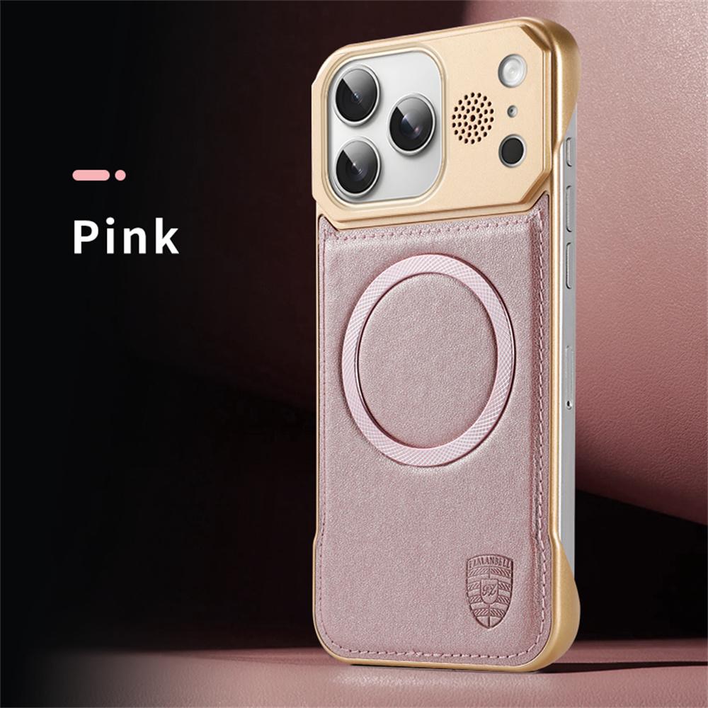 Безрамочный магнитный чехол для телефона iPhone 17 Air 16e 16 15 14 Plus 13 12 11 Pro Max из ПУ-кожи с ароматерапией Для чехла Magsafe