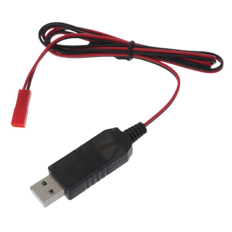 3.7V USB Charging Cable JST 2.54mm 2Pin Plug to USB Connector Lithium Battery Charger for RC Aircraft Helicopter Toys