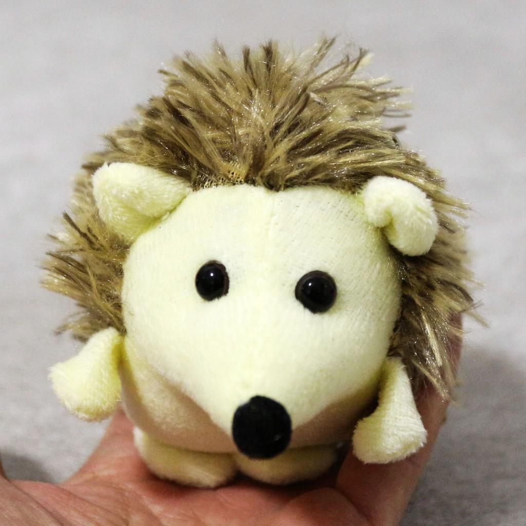 Charming 10cm Hedgehog Plush Toy Pp Cotton Filled Soft Animal Doll For Kids