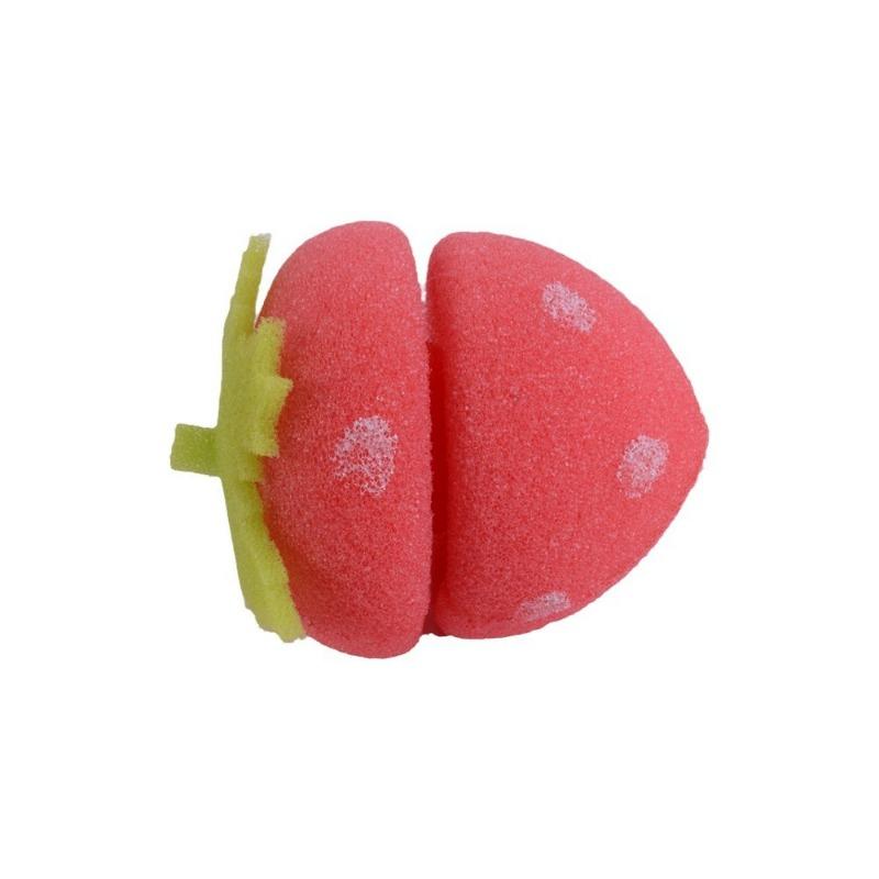 6PCS Lazy Sleeping Curly Hair Sponge Ball Hair Curl, Strawberry Type Does Not Hurt Soft Hair Curler