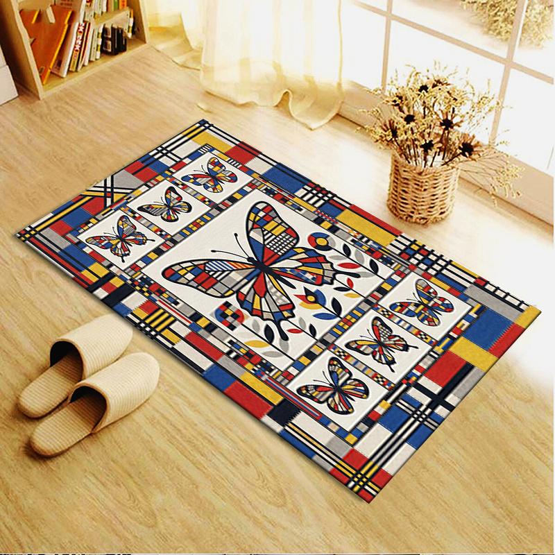 2025 New Modern Butterfly Carpet Rug for Living Room Bedroom Home Sofa Decoration,Kids play Non-slip Floor Mat73