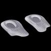 1Pair Soft Silicone Gel Insoles Heel Cushion Soles Pain Relief Support Shoe Pad