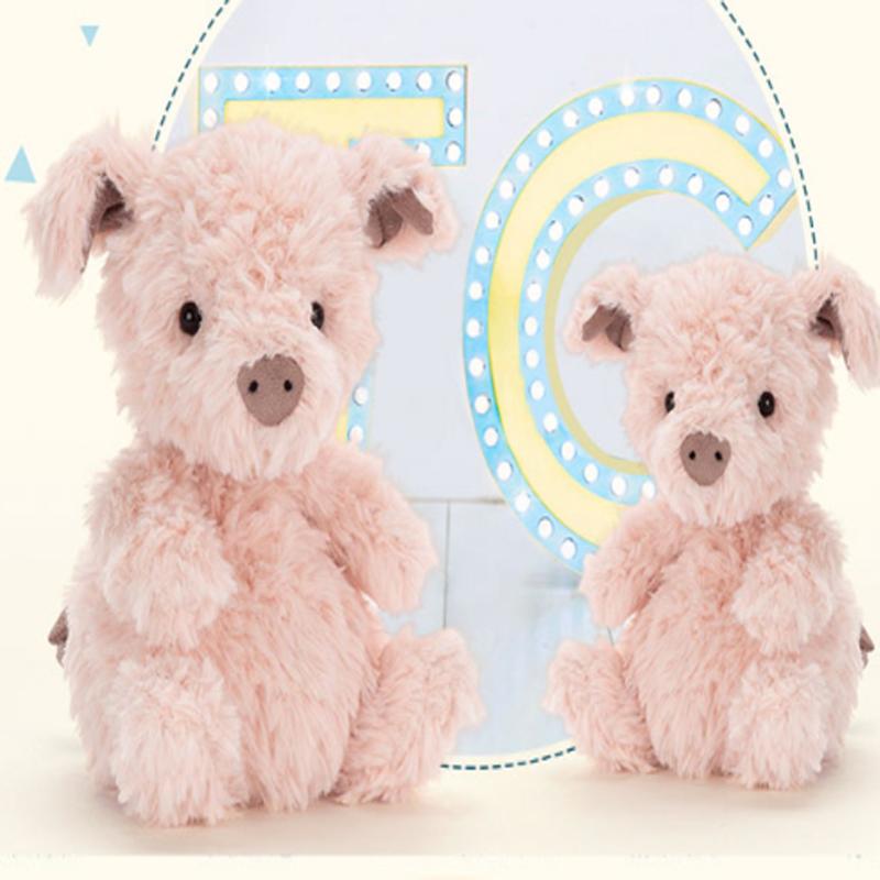 Jellycat Серия Домашние Животные МАЛЕНЬКИЕ НОЖКИ Сладкая Свинка Милая Розовая Кукла Плюшевая Фигурка Высотой 13 см