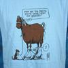 Новая старая вещь винтаж 80-х КАРТОННАЯ ФУТБОЛКА HORSE TAKEN FOR GRANTED L/XL ковбойский одинарный шов