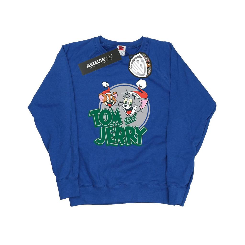 Tom and Jerry Женский/женский свитшот с рождественскими поздравлениями