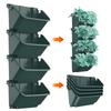 4 Pieces Wall Mounted Planter For Balcony And Patio Ideal For Flowers Herbs And Vegetables