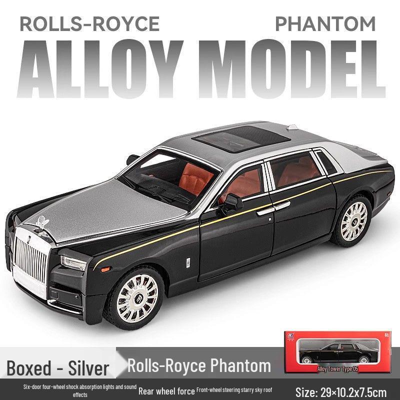 1:Модель автомобиля Rolls-Royce Phantom из сплава в масштабе 1:18 - Предмет коллекционирования и декоративный элемент